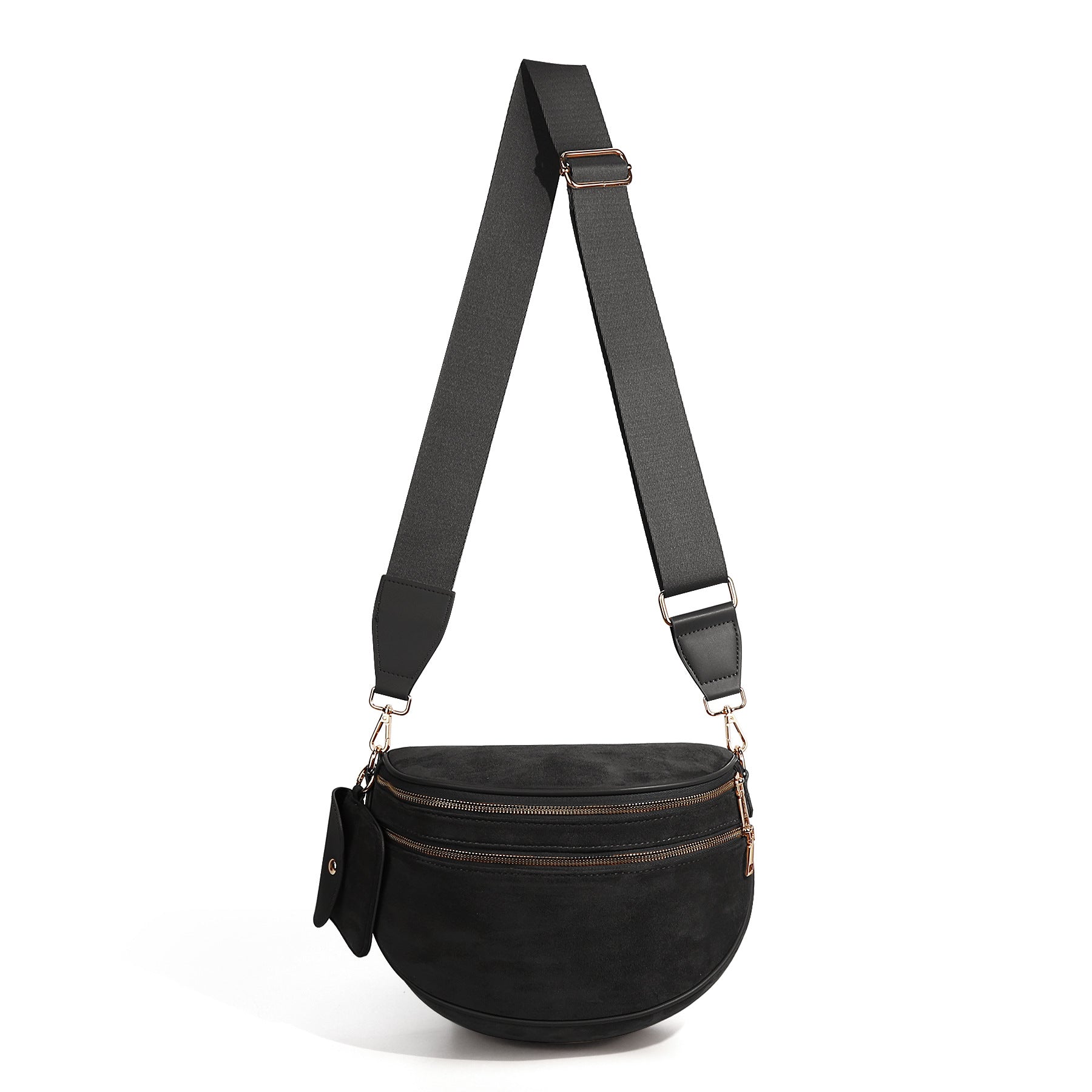 Checkered Crossbody Bag with Adjustable Strap