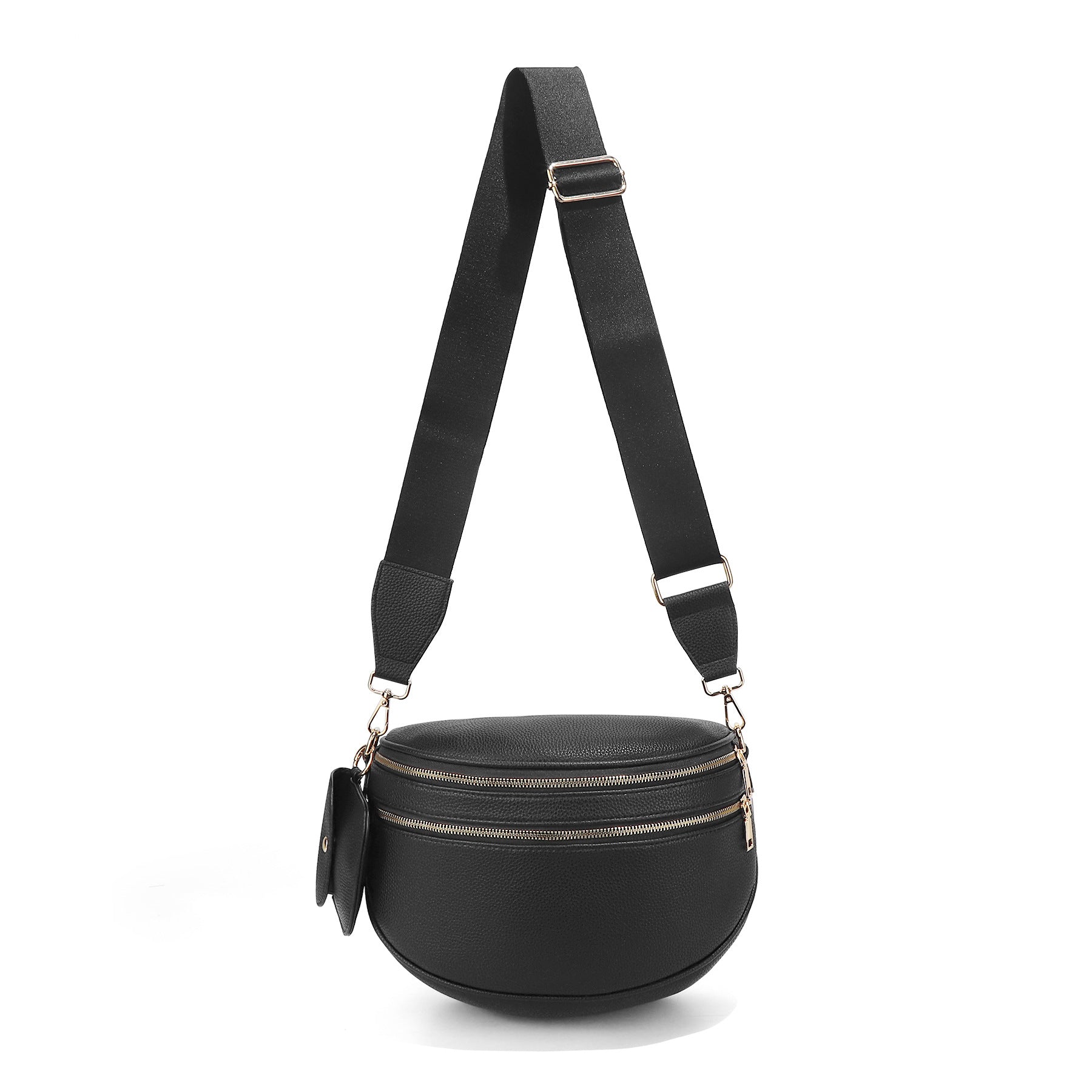 Checkered Crossbody Bag with Adjustable Strap
