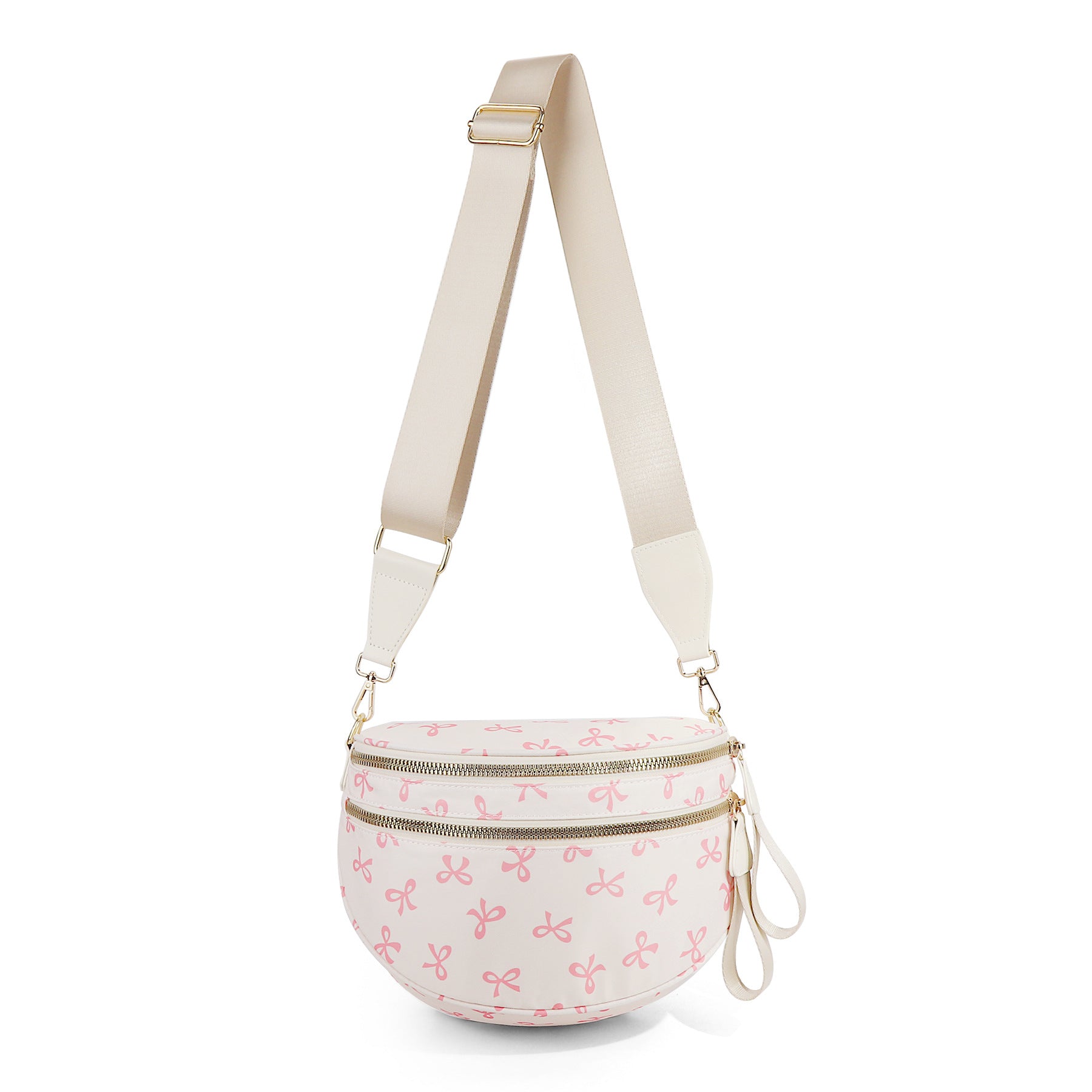 Checkered Crossbody Bag with Adjustable Strap