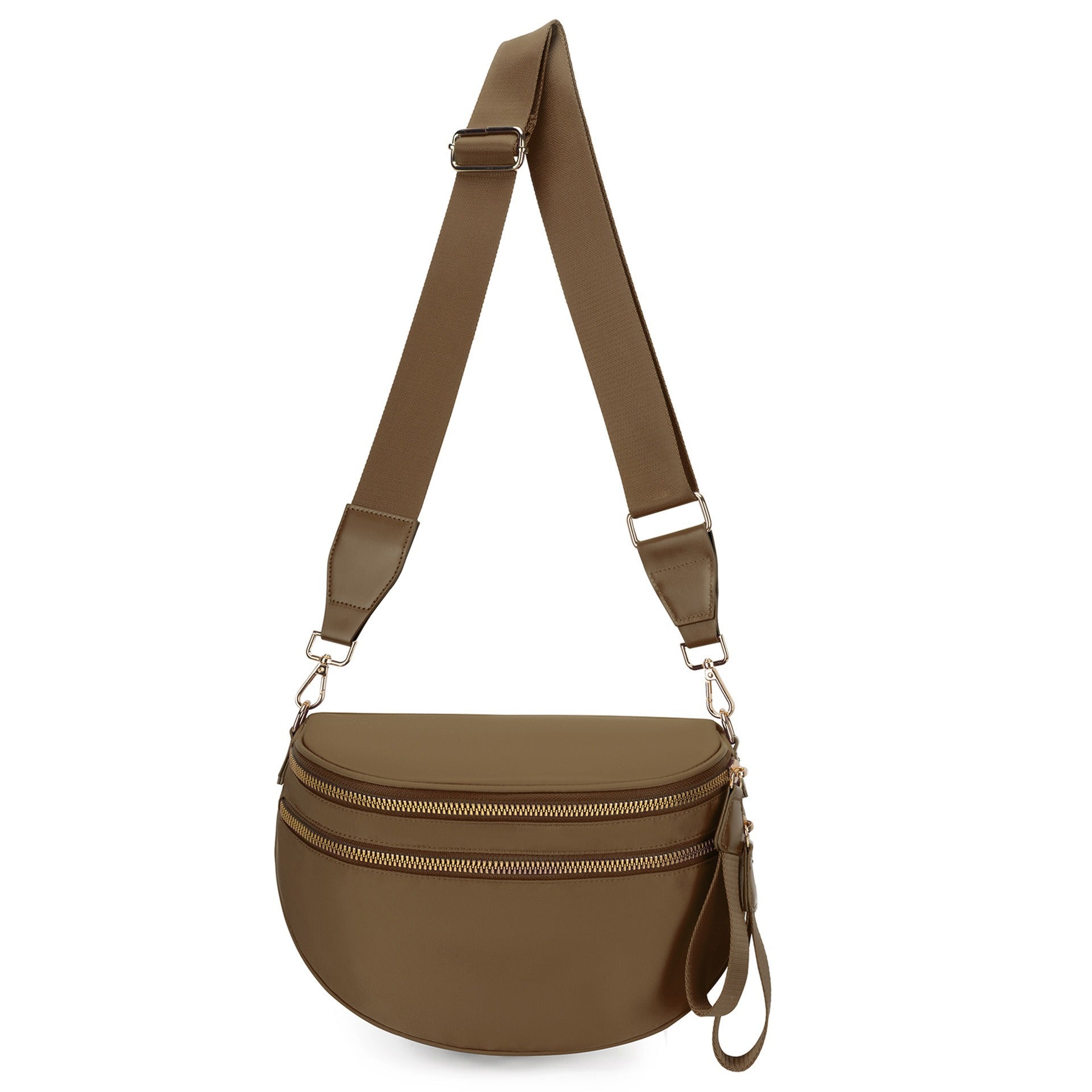 Checkered Crossbody Bag with Adjustable Strap