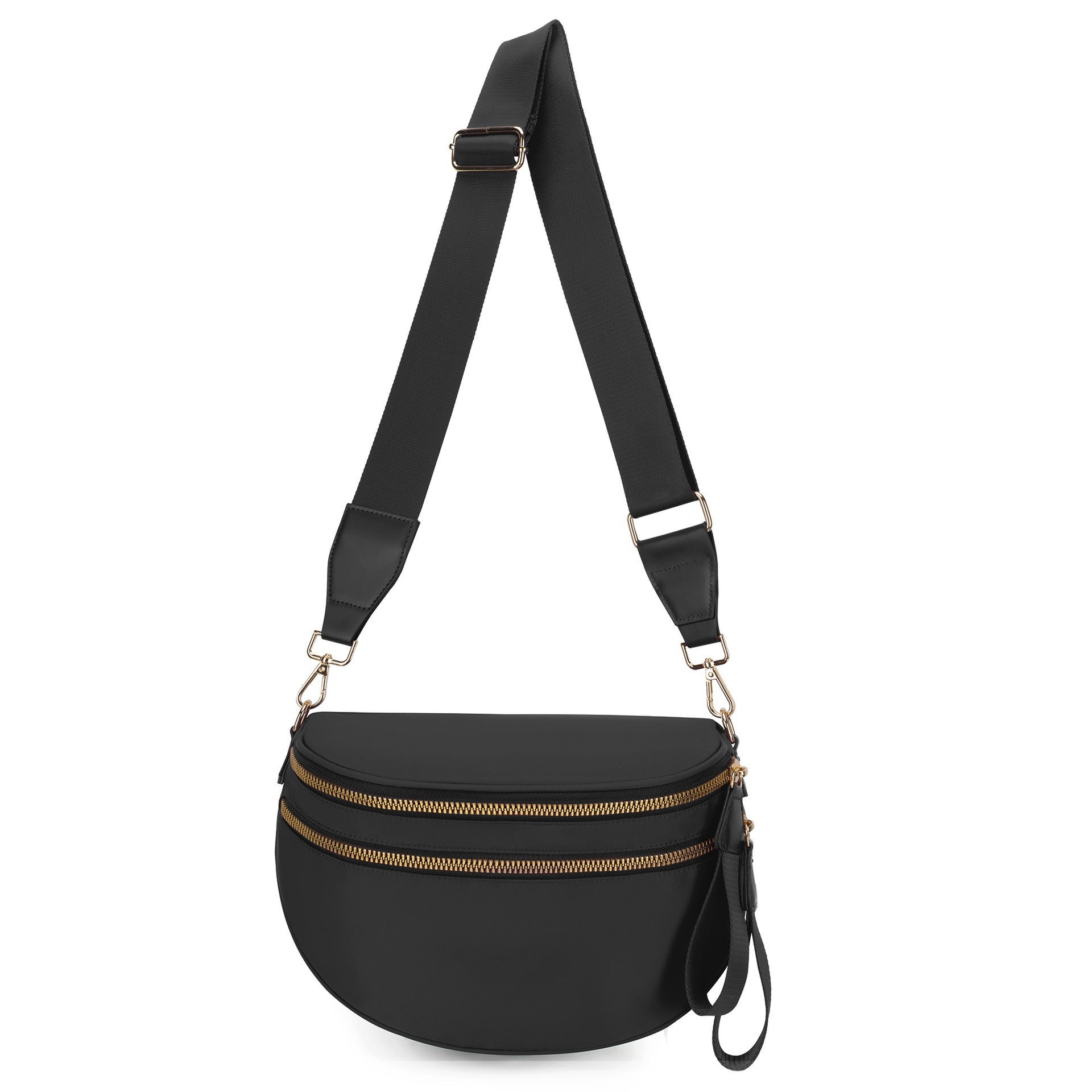 Checkered Crossbody Bag with Adjustable Strap