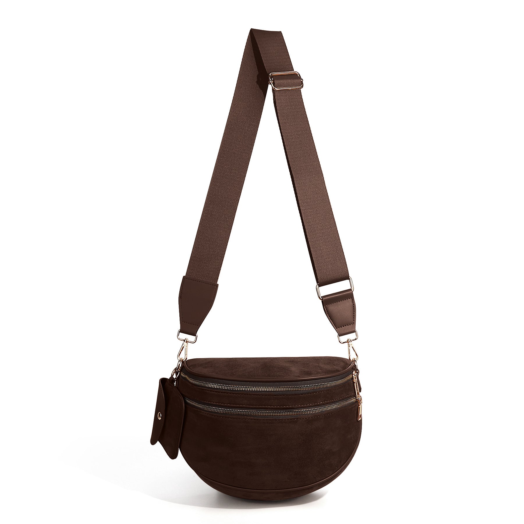 Checkered Crossbody Bag with Adjustable Strap