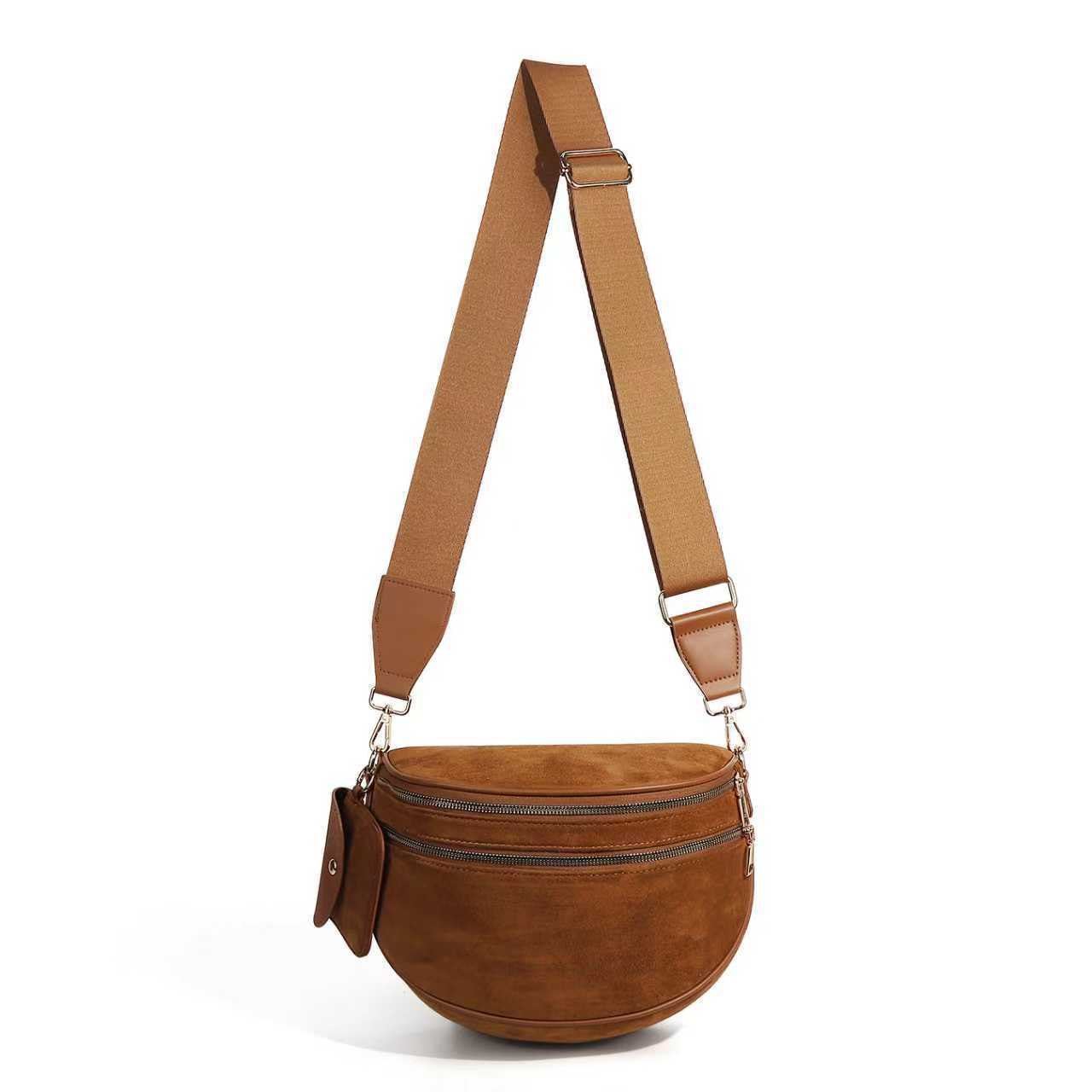 Checkered Crossbody Bag with Adjustable Strap